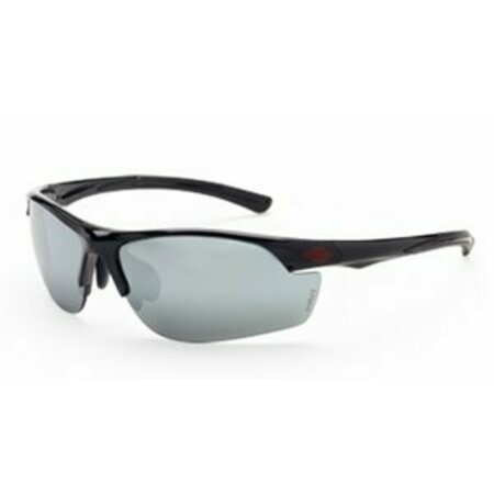 CROSSFIRE Silv.Mir/Shiny Blk Safety Glassesar3-Crossfire 1663